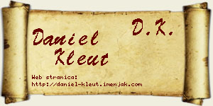 Daniel Kleut vizit kartica